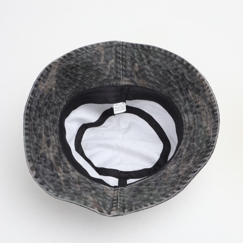 Japanese Tooling Washed And Old Camouflage Outdoor Mountaineering Sun Protection Bucket Hat Summer Training Camping Basin Hat