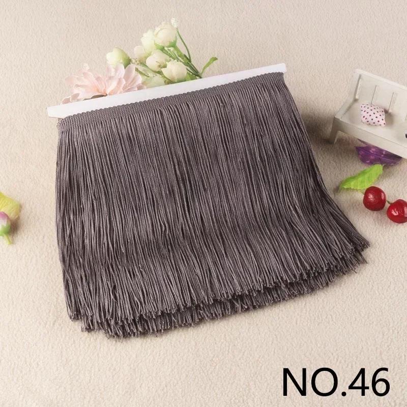 10M 10-30cm Meetee Fransar Tofsar Fransade Väskor Dekorativa Garner Fransar för Gardiner Kläder Spetsband Tygaccessoarer