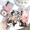 S-Spy X F-Family Anime Handyhülle Für Samsung S25,S24,S21,S22,S23,S30,Ultra,S20,Plus,Fe,Lite,Weiche Schwarze Hülle