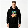 Men's Adult Cartoon SpongeBob Patrick Star Printed Hoodie Casual Loose Long Sleeve Pullover Hooded Sweatshirt Soft Comfortable Daily Streetwear Top