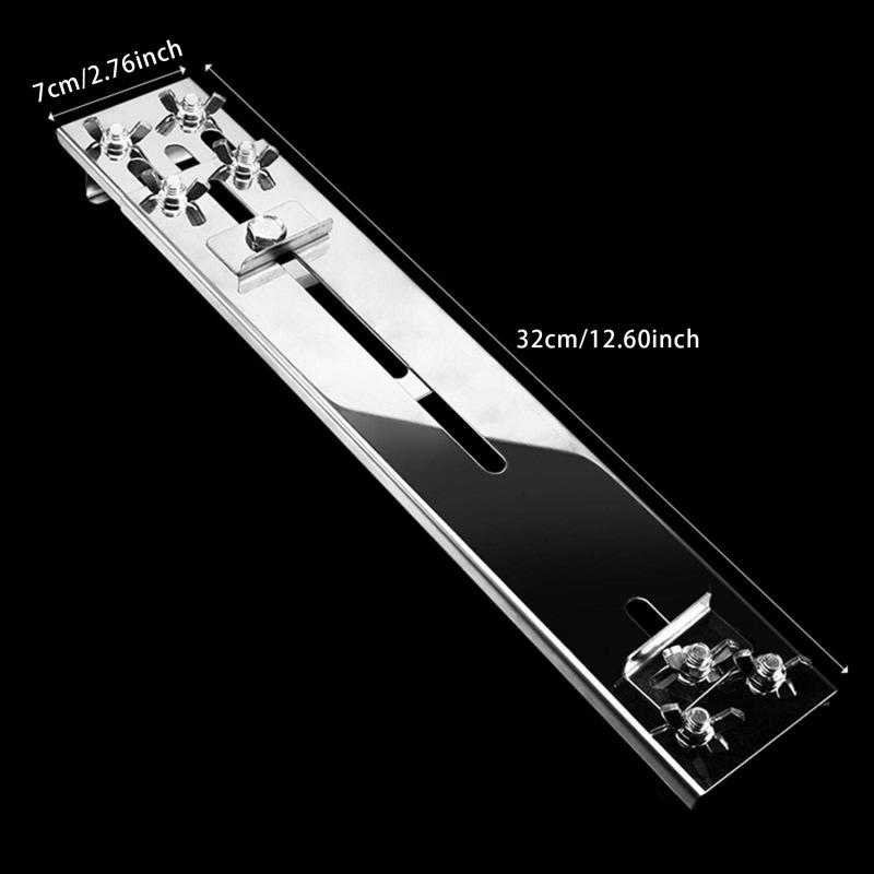 Stainless Steel Anti-Slip Sharpener Tool Retractable Sharpening Stone Bracket Adjustable Non-Slip with Wing Nuts Kitchen Gadgets