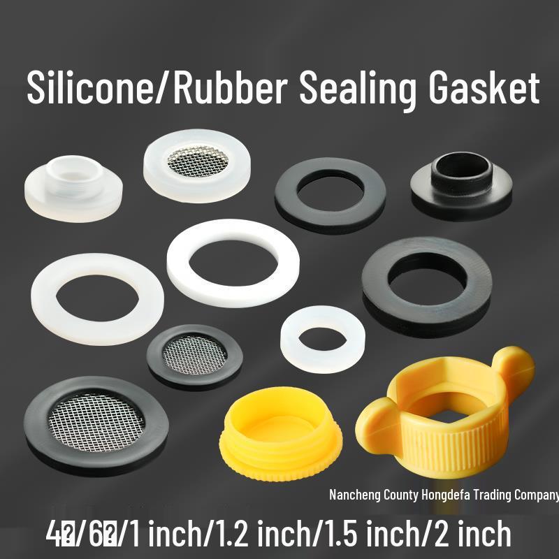Corrugated Tube and Gas Pipe Sealing Gasket: PTFE, Silicone, Nitrile Rubber Rings, Teflon; High-Temperature Resistant.