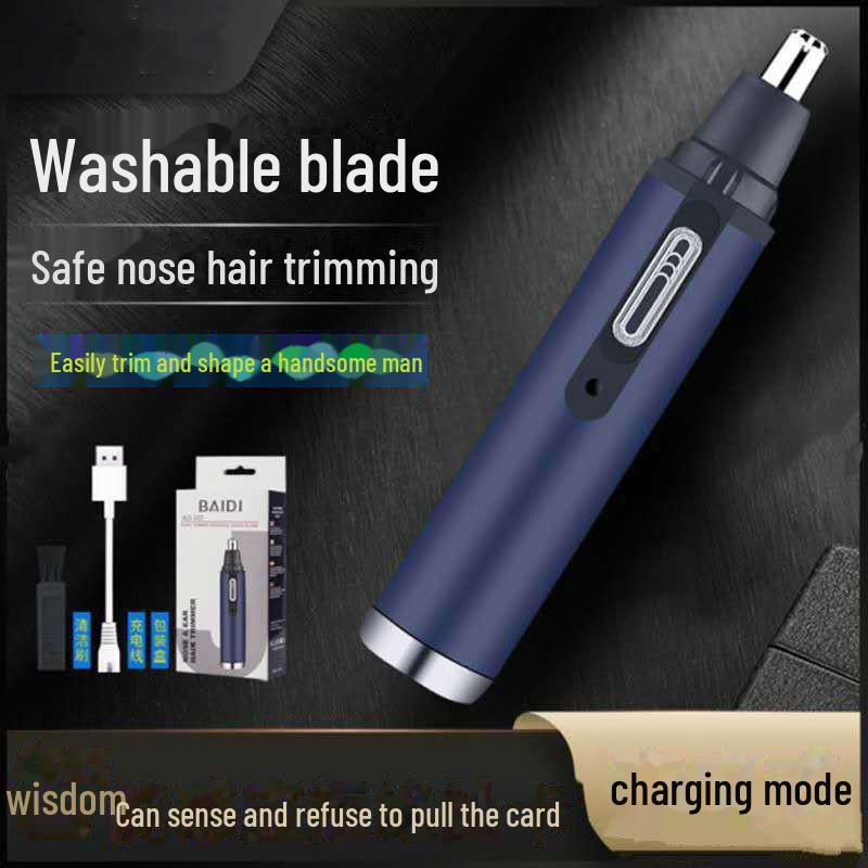 Men's Electric Nose & Eyebrow Trimmer with USB Rechargeable Shaver