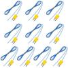 2025+ 10Pcs 2M K-Type Temperature Sensor Connector Probe Sensor Temperature Sensors Measure for Thermocouple Sensor and Meter