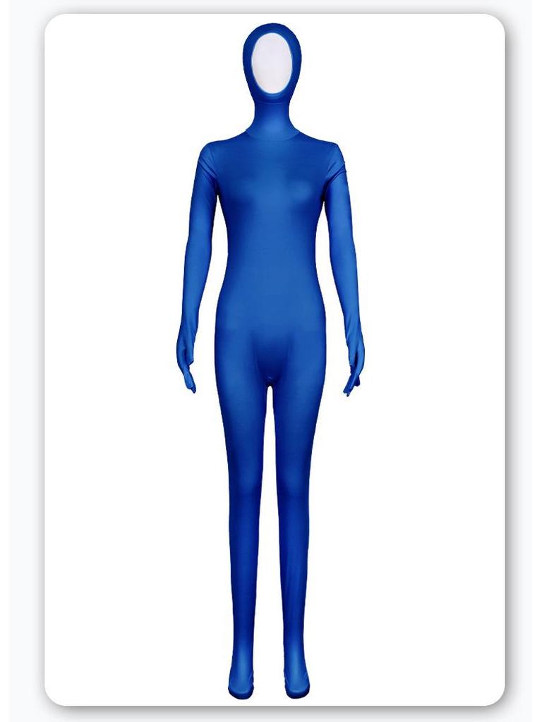 Orange Women's Full Body Zentai Suit for Stage Performance
