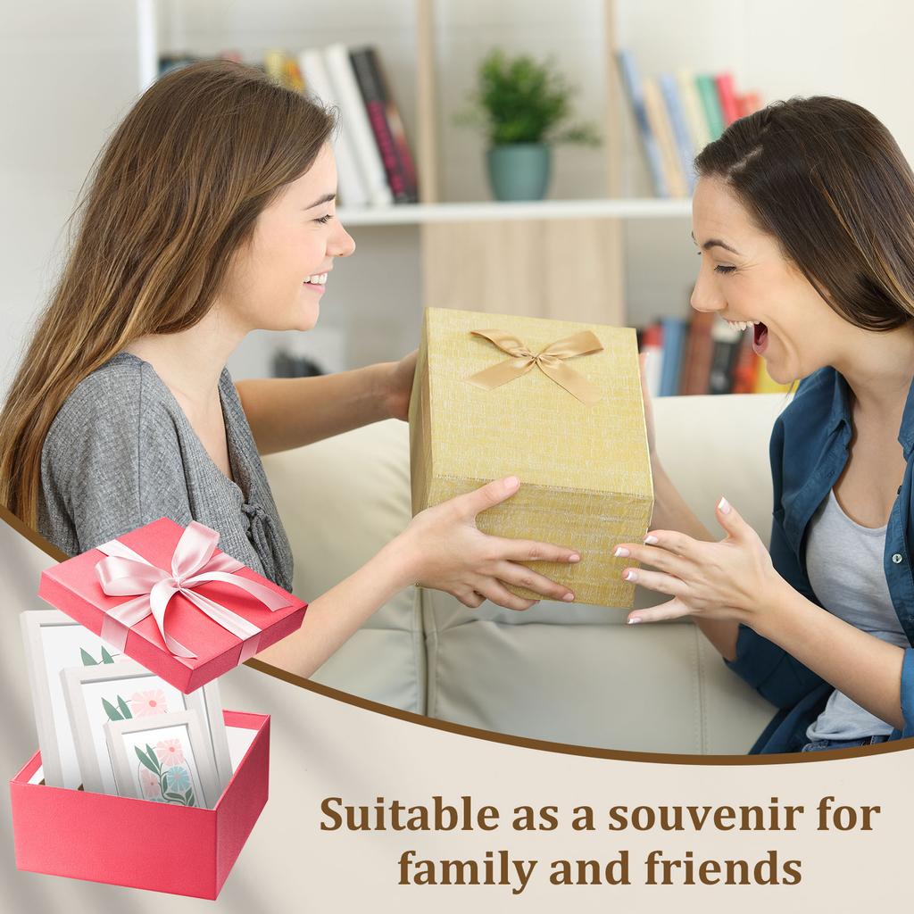 10 Stück Bilderrahmen Collage Wanddeko Mehrere Größen Galerie Rahmen Kombination Display Halter zum Aufhängen Foto Schreibtisch Ornamente