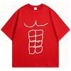 Funny Fitness Abs Printed T Shirts Graphic T Shirts High Quality Unisexs And Unisexs Short Sleeved T Shirts Unisexs Sportswear Tops