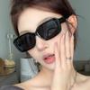 Square sunglasses new fashionable and versatile UV protection street photography sunglasses feel slimming sunglasses