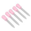 5pcs Transfer Pipettes DIY Transparent Calibrated Dropper for Epoxy Resin Laboratory Experiment (Pink)