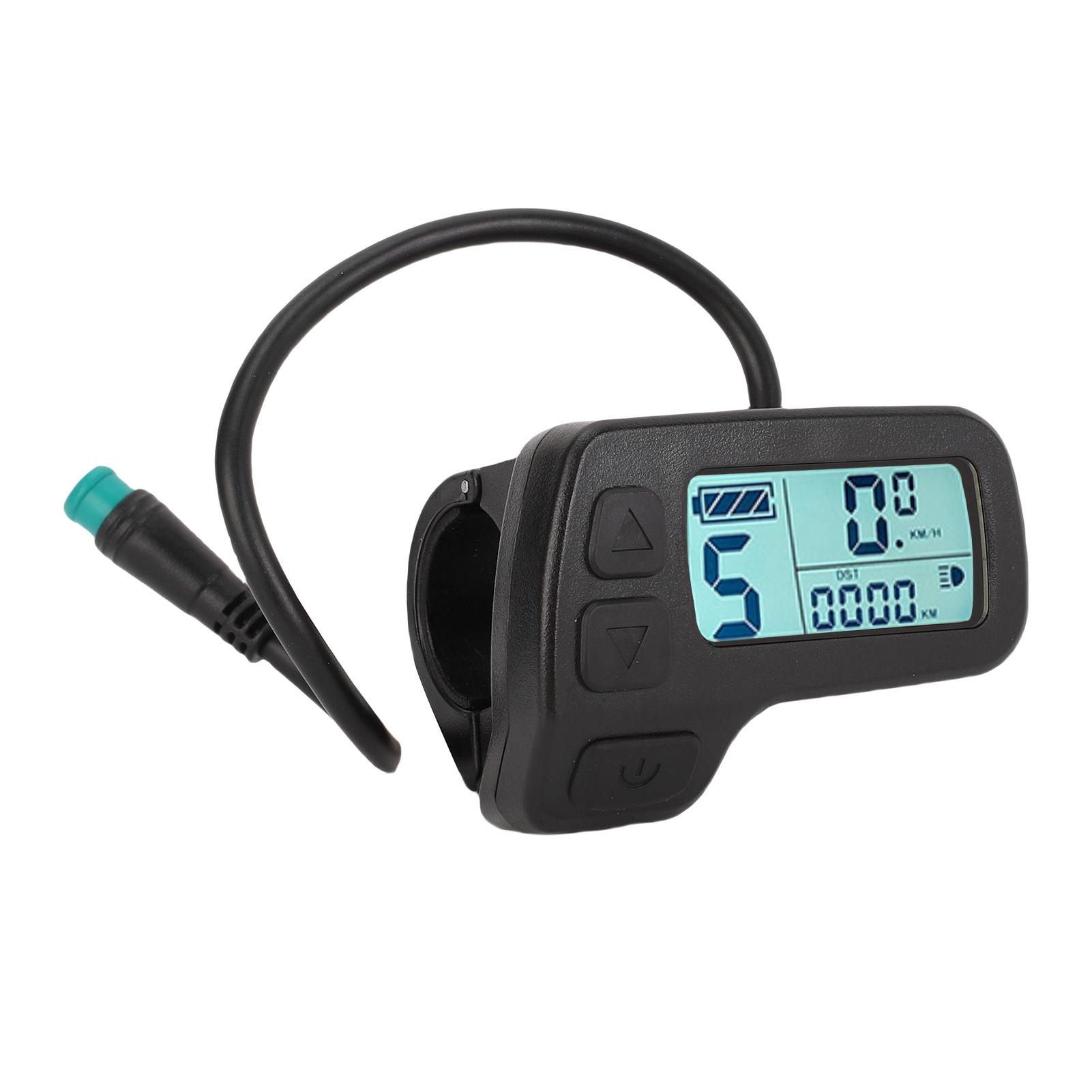 

ЖК-дисплей для электровелосипеда 24 В 36 В 48 В Экран дисплея для электросамоката Панель управления с 5-контактной гидроизоляцией