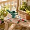 3 Pieces Miniature Gardening Set with Trowel and Shears Detailed Small Metal Dollhouse Garden Tools