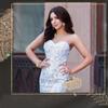 Rhinestone Jewelry Set Necklace Dangle Earrings for Wedding Prom Party