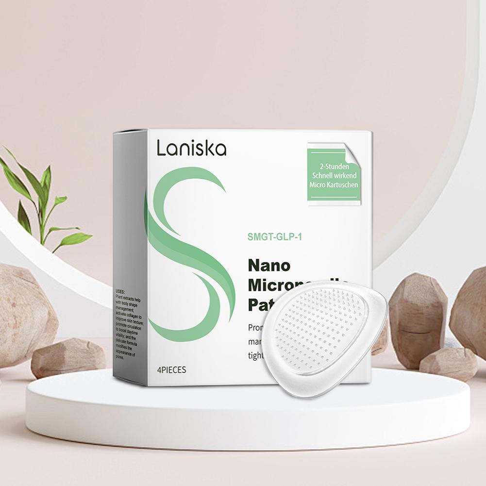 4PCS/1BOX Nano Micro Needle Plasters SMGT-GLP-1 Microneedle Plasters Firming Line Improvement Skin Care Patch For Fats Burning