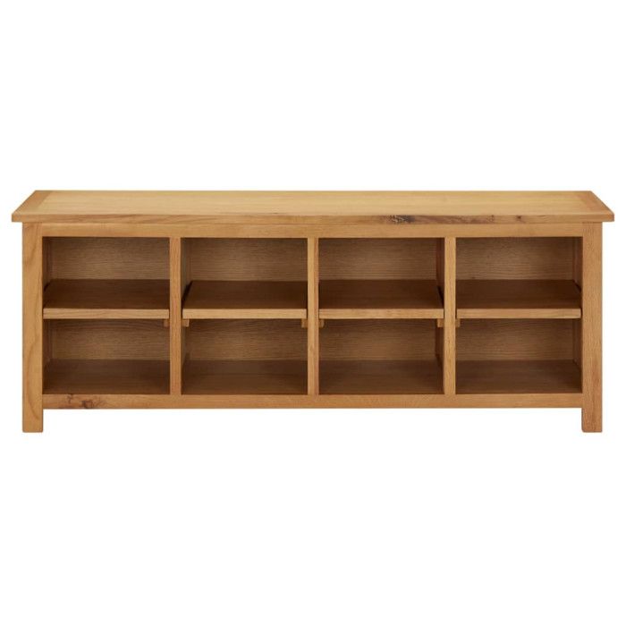 VidaXL Étagère à chaussures 114x37x45 cm Bois de chêne solide
