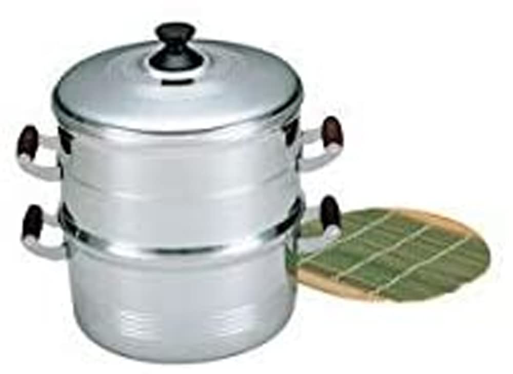 

Набор пароварки Hokuriku Aluminum, 30 см [Только для газовых плит], Легкая пароварка DX Chosei, Одноярусная, с бамбуковой решеткой, Сделано в Японии