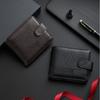 Urban Recreational Style Men's Short Wallet Solid Color Male  Wallet Portable Coin Purse  Daily Use