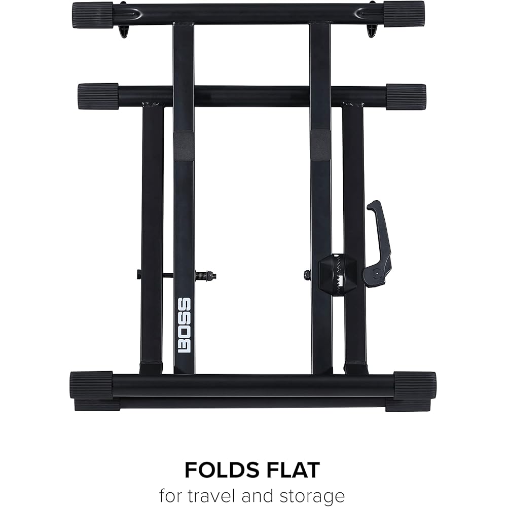 BOSS BAS-1 Stand for Boss Amps, Compatible with Up to 21kg, Adjustable Back Width, Foldable, Rugg...