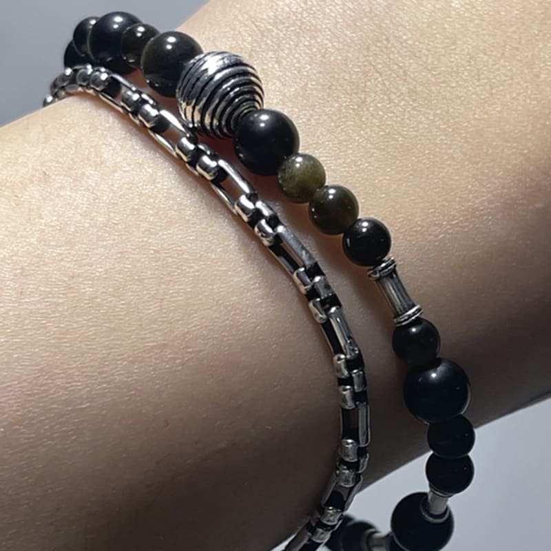 Easy Thingz Obsidian Bracelet