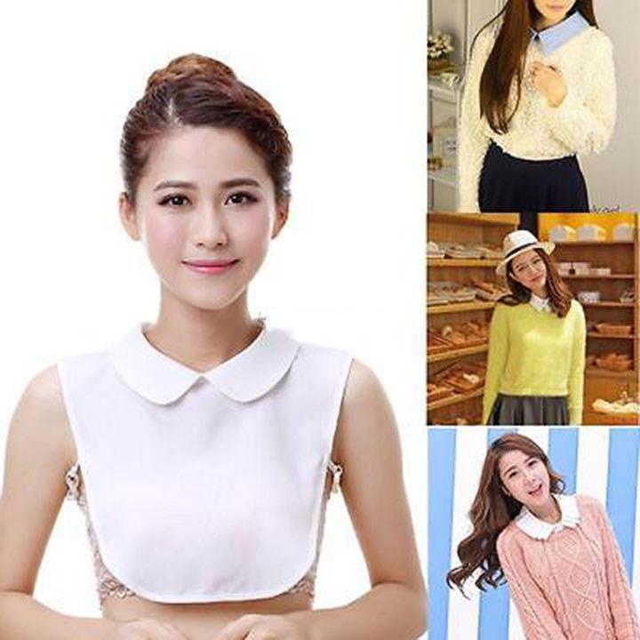 Detachable Collar For Women And Men Polyester Square Collar Plus Size Unisex Layering Accessory