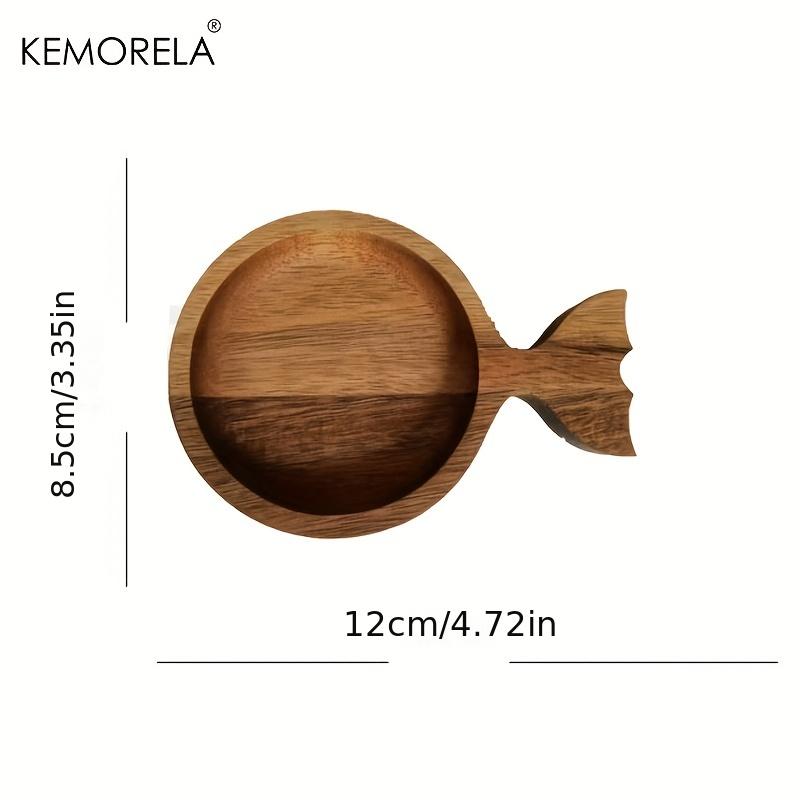 

Japanese-Style Acacia Wooden Tea Tray Fish Shaped High-Value Wooden Pallet Afternoon Tea Snacks Sushi Set Plate Plate