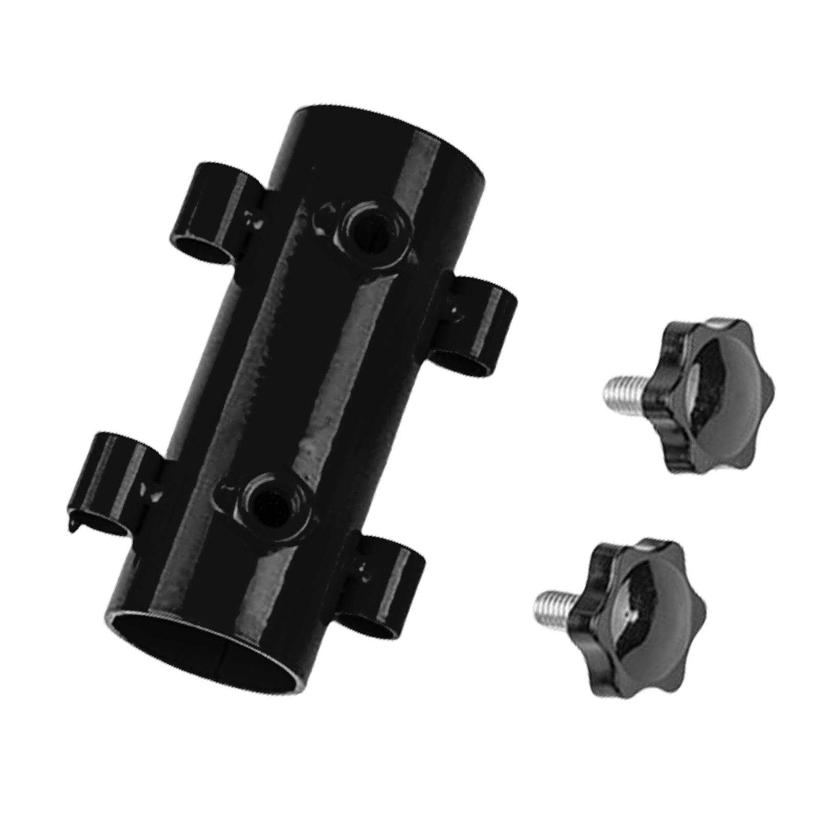 

Регулируемый держатель для стоек кемпингового тента, держатель для тента, переносная фиксированная подставка для стоек зонта для кемпинга, рыбалки, барбекю чёрный