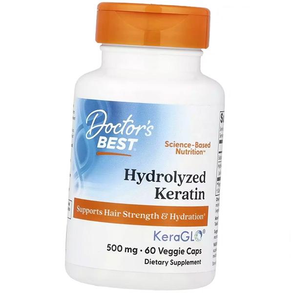 

Hydrolyzed Keratin Peptides, Hydrolyzed Keratin 500, Doctor s Best 60 vegcaps (72327030) 60vcaps
