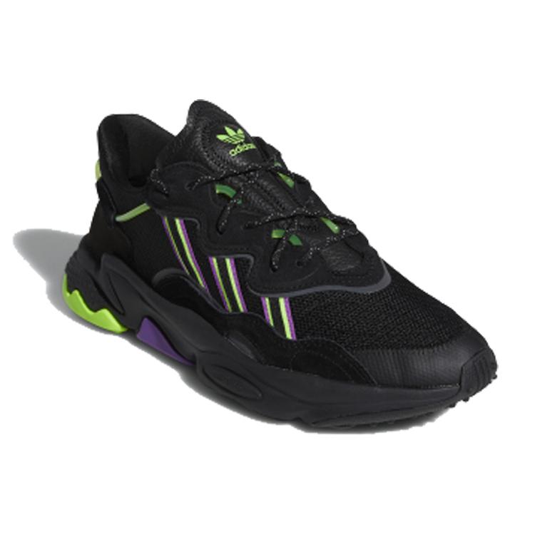 Adidas Originals Ozweego 'Black/Purple/Green' FU7418