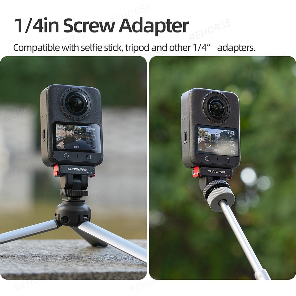 Magnetic Adapter Quick-Release Base For DJI Osmo 360/Action 5 Pro/4/3/2 Adjustable Magnetic Cold Shoe Mount Camera Accessories