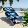 Cute Axolotl Ocean Theme Design Beach towel quick-drying for travel outdoor sports jogging beach and swimming