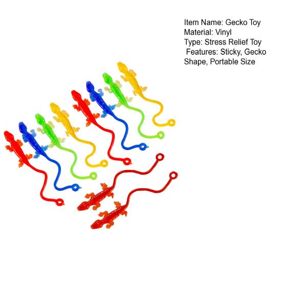 10 Stück Klebriges Gecko Spielzeug Angst Stressabbau Mini Gecko Stretch Kinder Erwachsene Weiches Buntes Gecko Spielzeug Partygeschenke Goodie Bag Füller