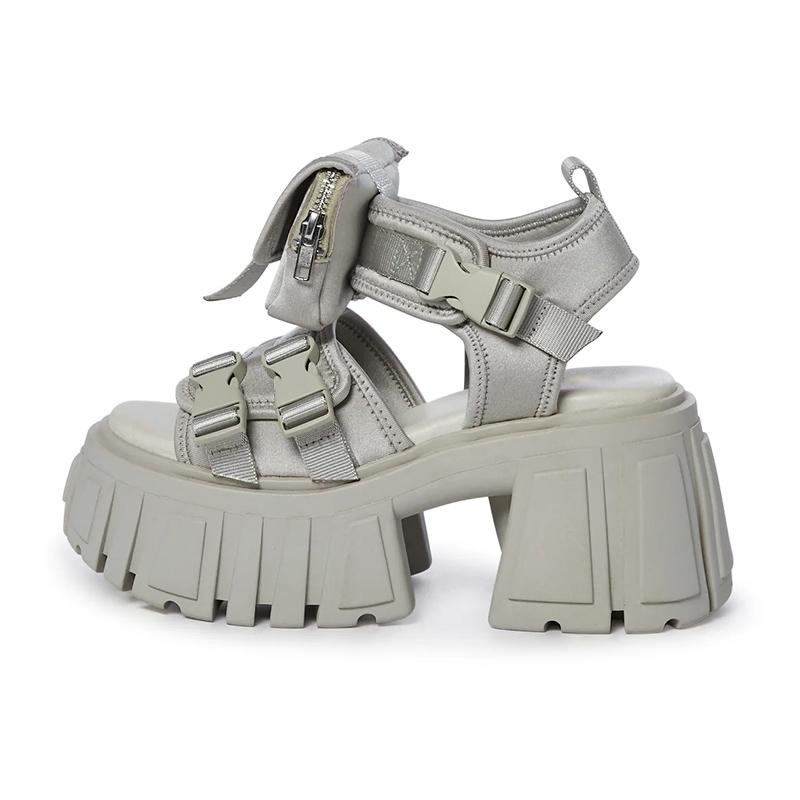 Fashion Women's Platform Spanish Fashion Brand 2024 Spring Style Dark Punk Height Increasing Roman Shoes Open Toe Men Sandal Boots