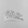 Christmas House Tree Snowman Santa Claus Cutting Die Embossing Stencil Mold for DIY Art Handcraft