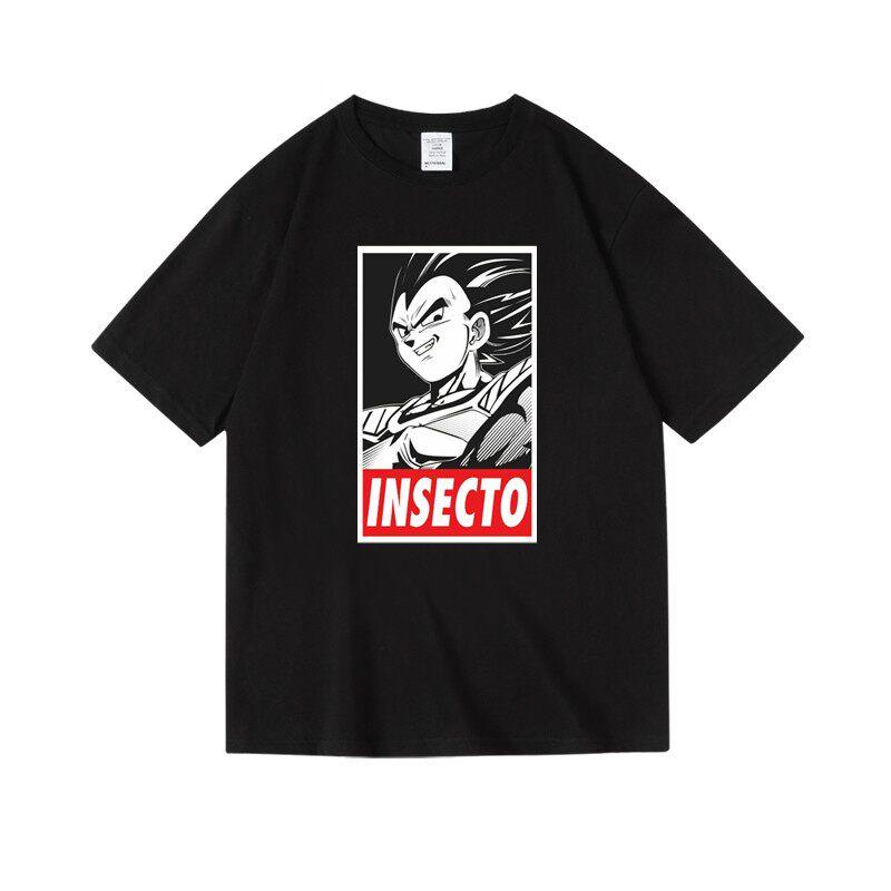 

Japanese Retro Anime Dragon Ball Character Beegita Saiyan Clothing Round-neck Short-sleeved T-shirt for Both Men and Women - ... S разноцветный