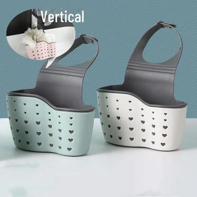 Plastic Sink Drain Basket Hanging Kitchen Storage Rack Sponge Holder Basket