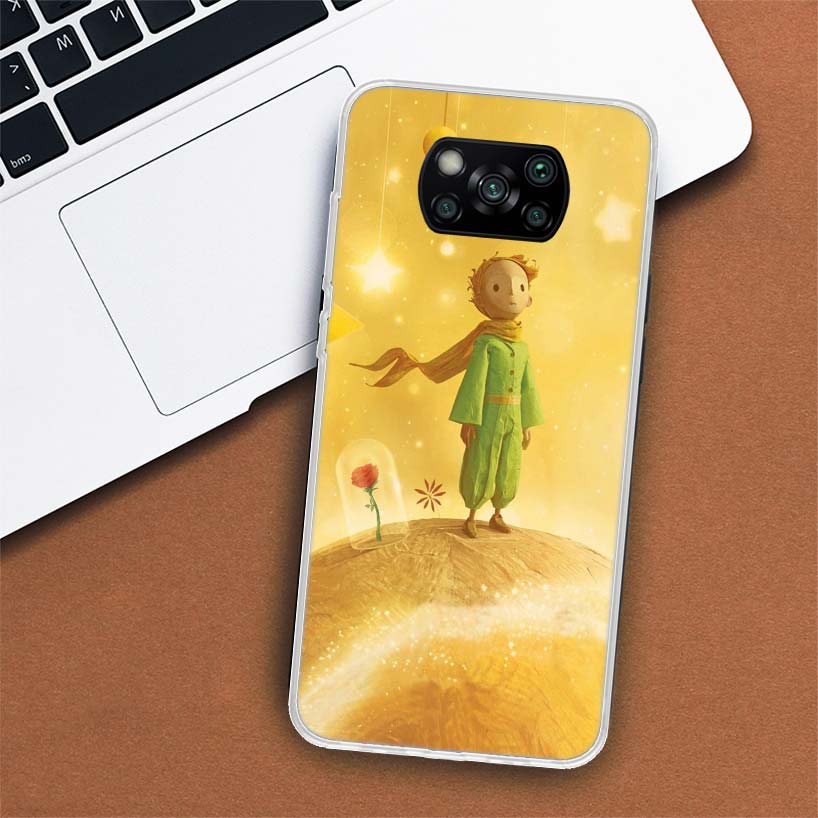 The Little Prince Fox Cartoon Phone Case For Xiaomi Poco X3 GT X4 NFC M4 Pro M3 M2 F3 F2 F1 Mi Note 10 A3 A2 Lite A1 CC9E Fundas