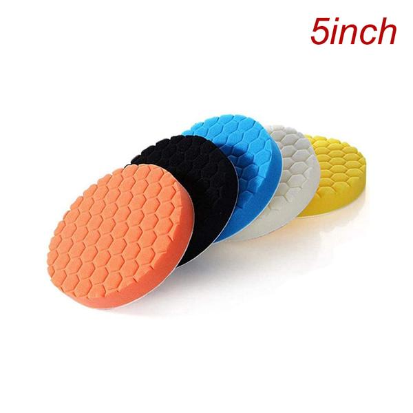 5Pcs Polishing Pad Kit Thread 3/4/7/6/5 Inch Auto Car Buffing Pad Set Sponge Pads for Car Polisher Power Tools Accessories