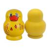 Set of 10 Yellow Duck Wood Stacking Dolls Traditional Russian Nesting Toy for Decoration Decorative Matryoshka Doll
