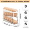 Egg Storage Box Organizer for Refrigerator Rolling Egg Organizer Holder Fridge Storage Organizer Food Storage Container