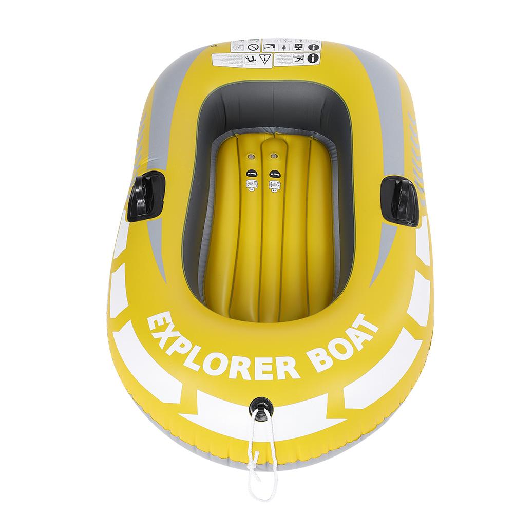 PVC Inflatable Kayak Canoe 1 Person Rowing Air Boat Fishing Drifting Diving