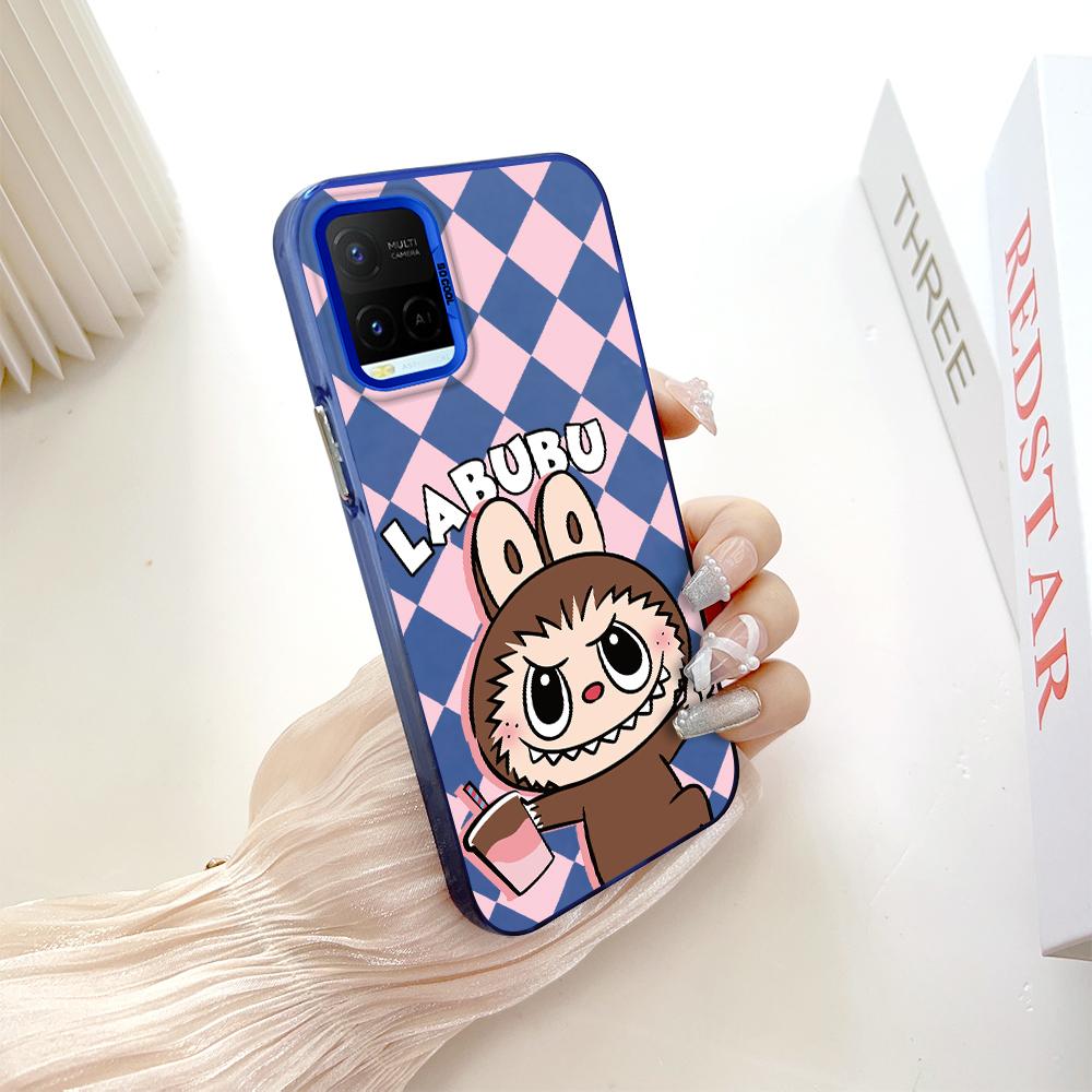 Painted Pattern Colorful Sliver Double Sided Hard Shell Shockproof Anti-fall Phone Casing for Vivo