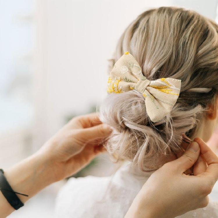 Bowtie Hair Bows Hair Clip Ribbon Elegant Bows Hair Clip Hair Bows for Women, Bowtie Hair Bows