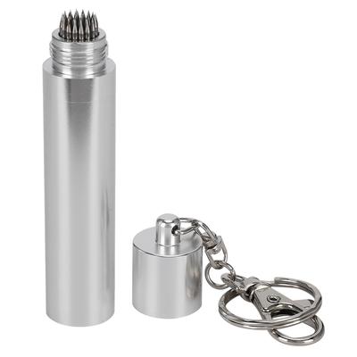 Porte-tip de queue de billard Snooker avec chaîne Outil de réparation métallique Accessoires Argent