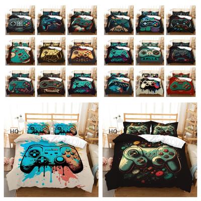 Roupas de cama 3d game console impressão adolescentes tamanho único conjunto cama moda luxo menino casa roupas