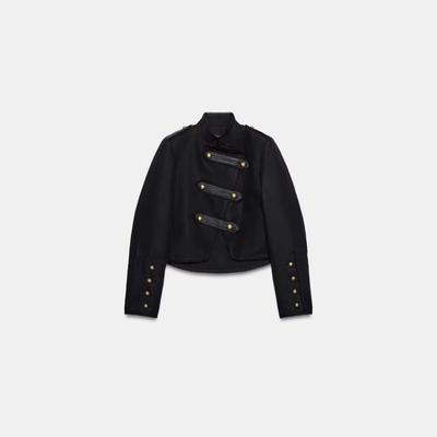 European Summer Women's Retro Stand Collar Jacket with Rope Knot Buttons