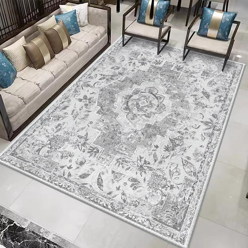 

Persian Style Living Room Carpet Large Area Bedroom Bedside Carpet Dirt Resistant Anti Slip Carpet 160*230cm
