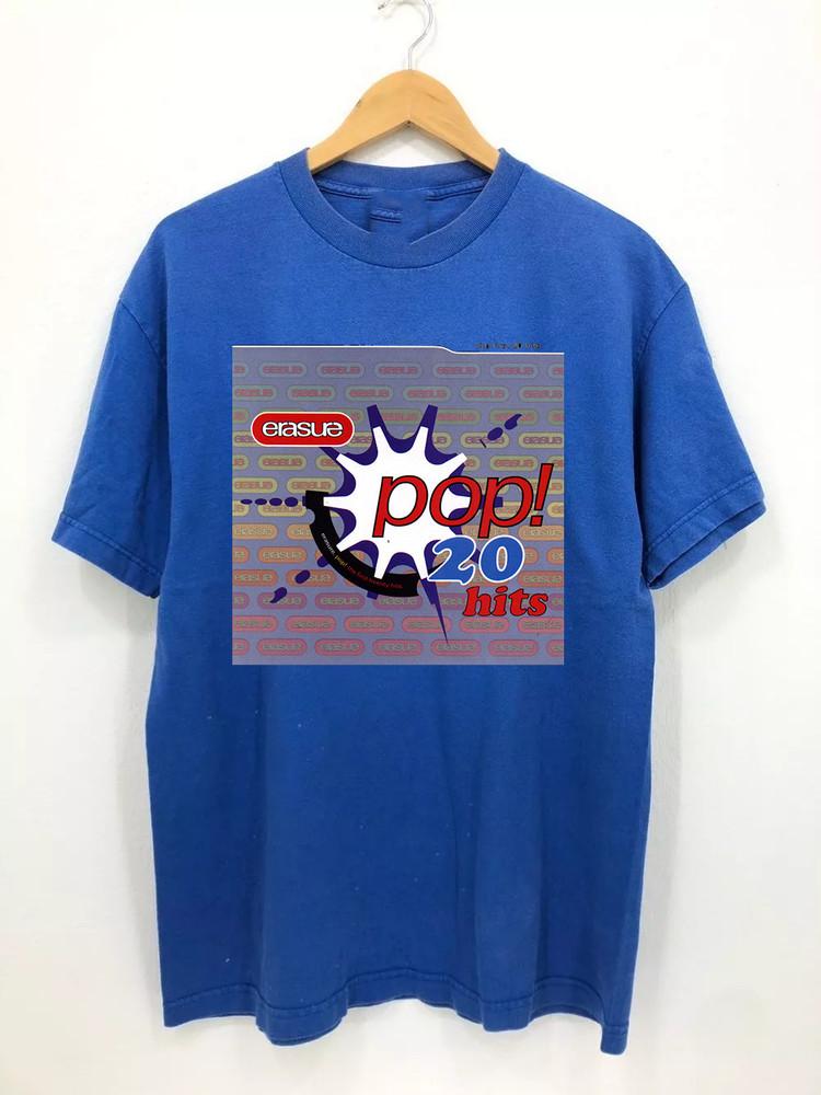 

Erasure Band Pop The First 20 Hits Cotton T Shirt Full Size S5XL Unisex T-Shirt S