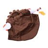 Thanksgiving Turkey Porch Goose Outfit Plush Cute Fall Turkey Porch Goose Costume for Garden Yard Lawn Statue Decor   Brown