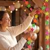 Colorful Star for Party Decoration - Star Shaped Bunting Garland for Birthday, Wedding, Baby Shower Decorations