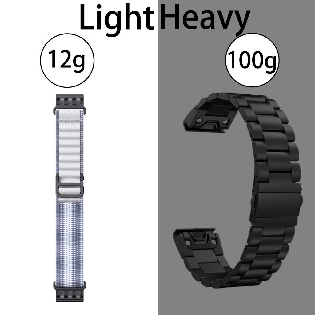 22mm 26mm Nylon Quick Fit Strap for Garmin Fenix 8 7X 7 Pro Fenix 6X 6 5X 5Plus Tactix 7 Forerunner 965 955 Enduro 2 Loop Band