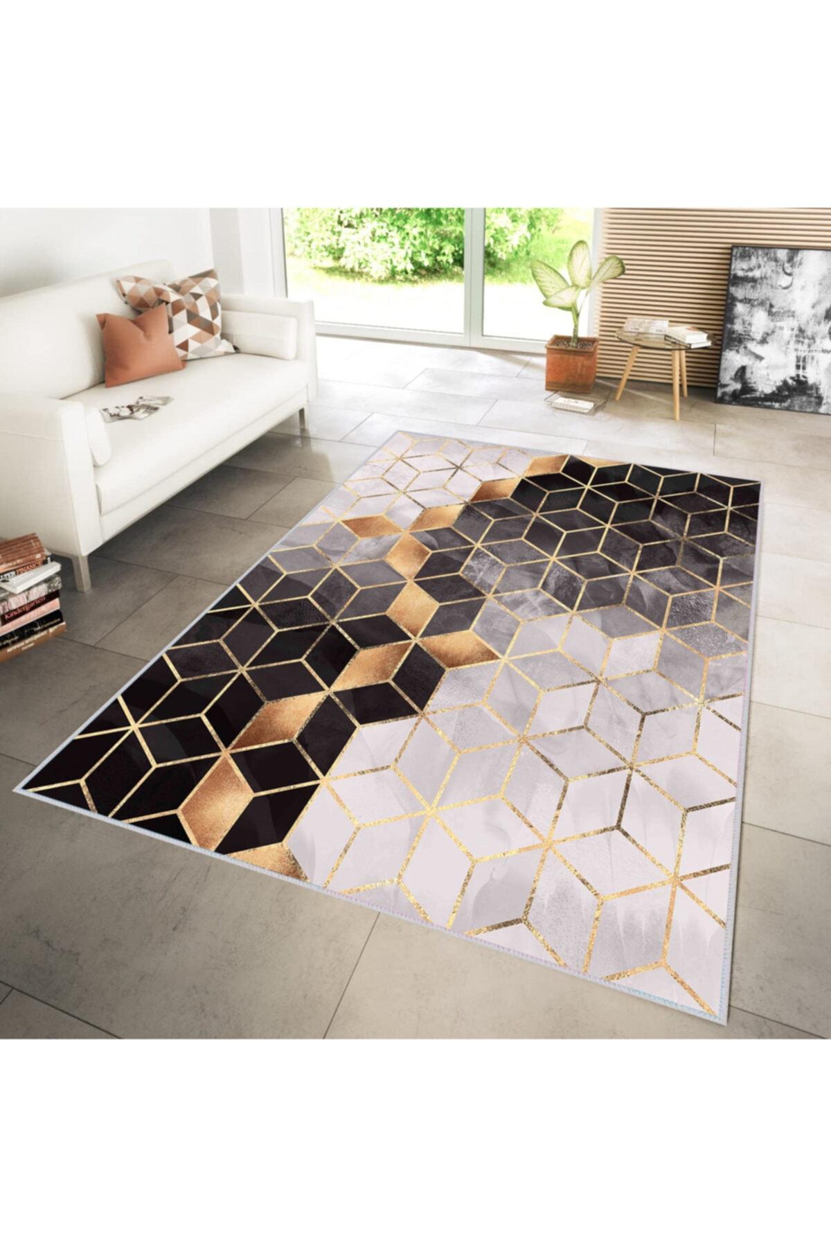 

Моющийся ковер с принтом Rovigo Home RVG1264 50x80 бежевый